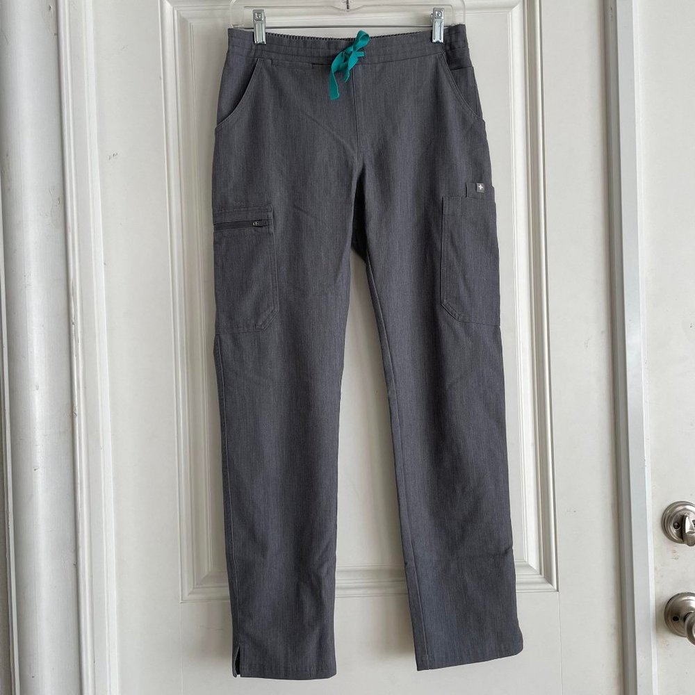 Women's FIGS Yola Straight Leg Scrub Pants Graphite XS